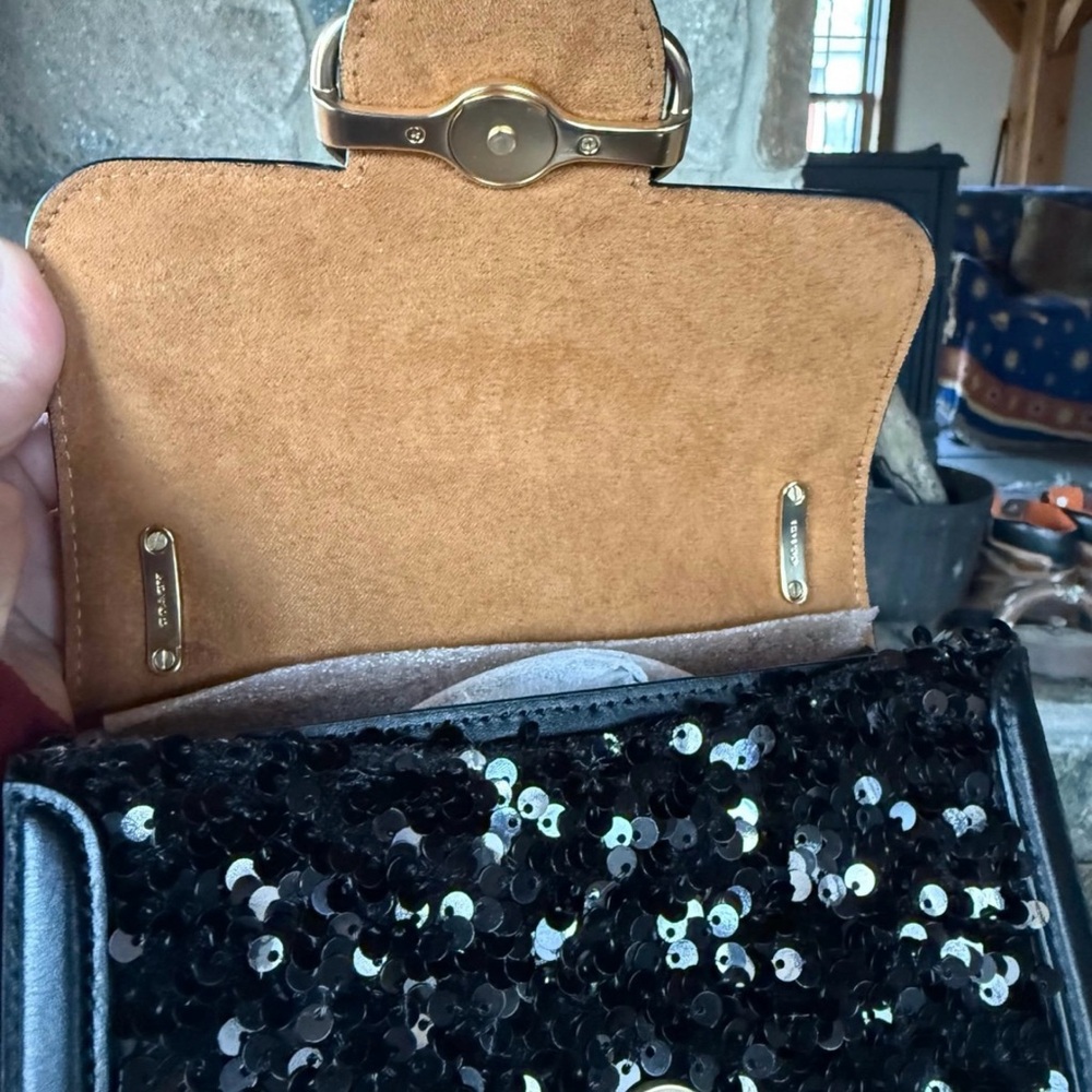 Coach Sequin Morgan Square Bag NWT - Picture 9 of 13
